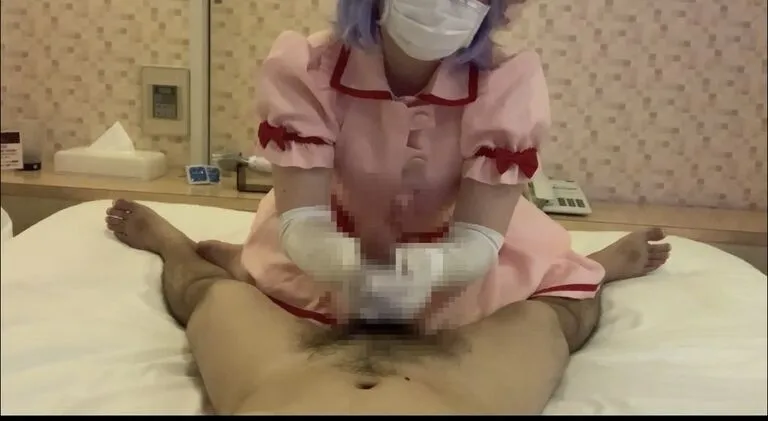 【東方Project レミリア・スカーレット 同人AV】例大○アフター手コキ**顔　レミリアコスプレ