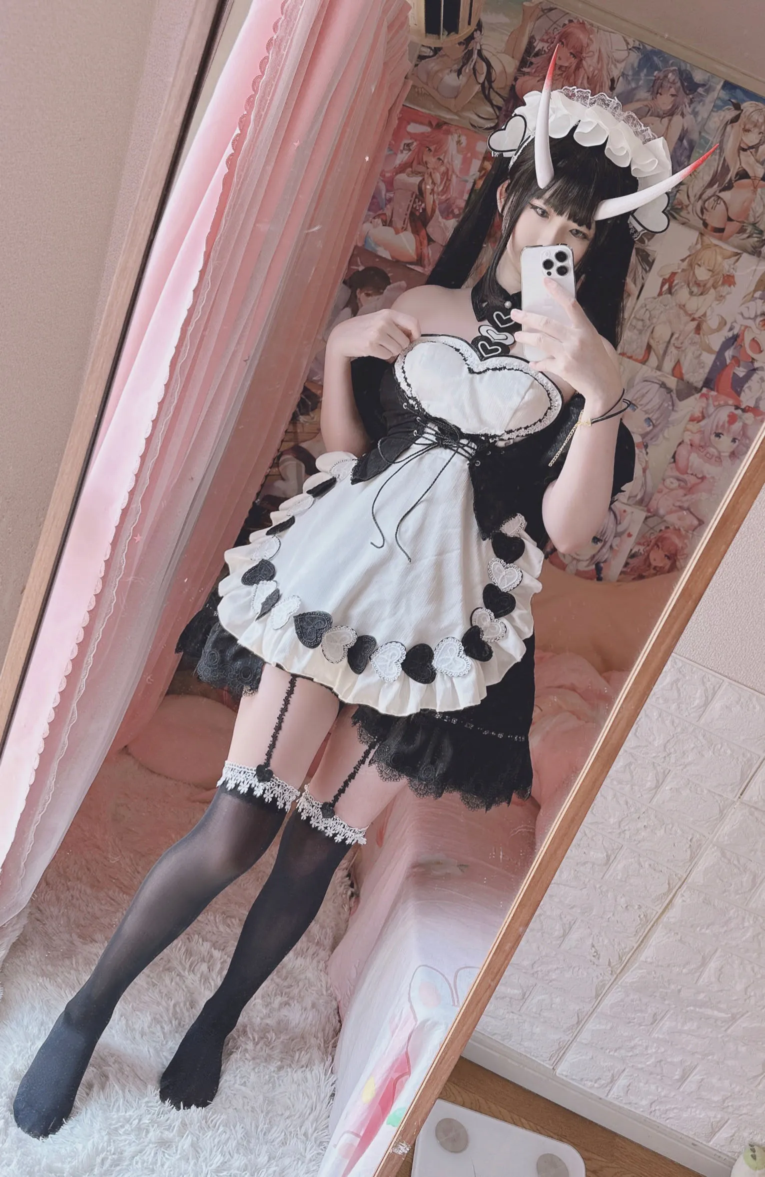 【崩壊3rdエリシア アズレン氷は少なめに？能代 コスROM】みさ呆呆　崩○3rd爱莉希雅＆アズ○ン能代メイド