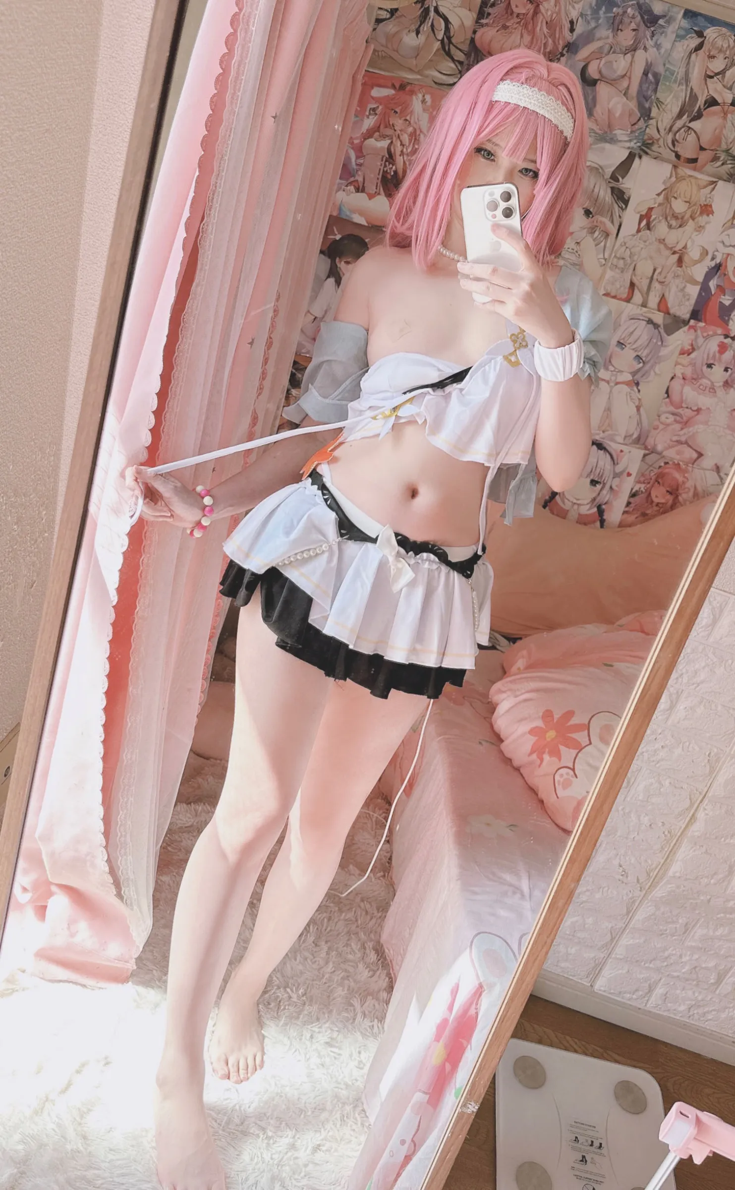 【崩壊3rdエリシア アズレン氷は少なめに？能代 コスROM】みさ呆呆　崩○3rd爱莉希雅＆アズ○ン能代メイド