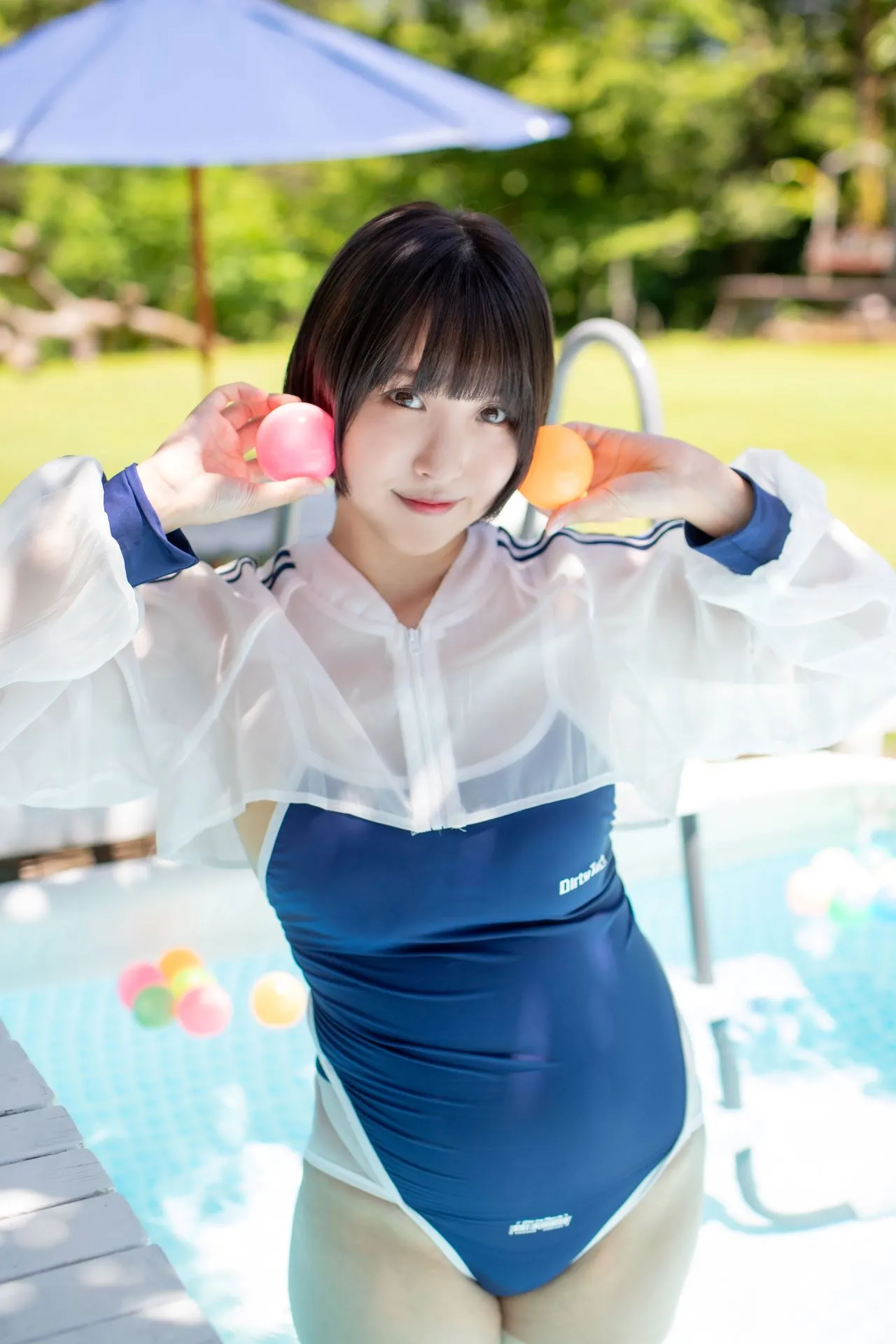 【ごままま】どっちがすきなの？スポーツ系女子！【競泳水着コスROM】