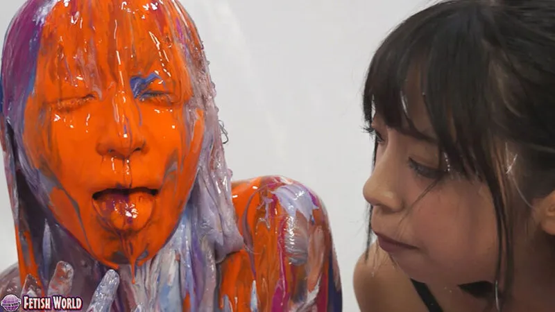 【咲坂花恋 岬澪】ひとりだけ絵の具まみれリターンズSPECIAL 1【ウェット＆メッシー】