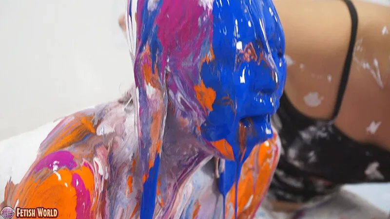 【咲坂花恋 岬澪】ひとりだけ絵の具まみれリターンズSPECIAL 1【ウェット＆メッシー】