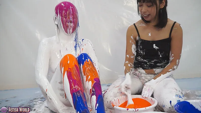 【咲坂花恋 岬澪】ひとりだけ絵の具まみれリターンズSPECIAL 1【ウェット＆メッシー】