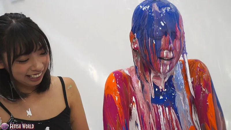 【咲坂花恋 岬澪】ひとりだけ絵の具まみれリターンズSPECIAL 1【ウェット＆メッシー】