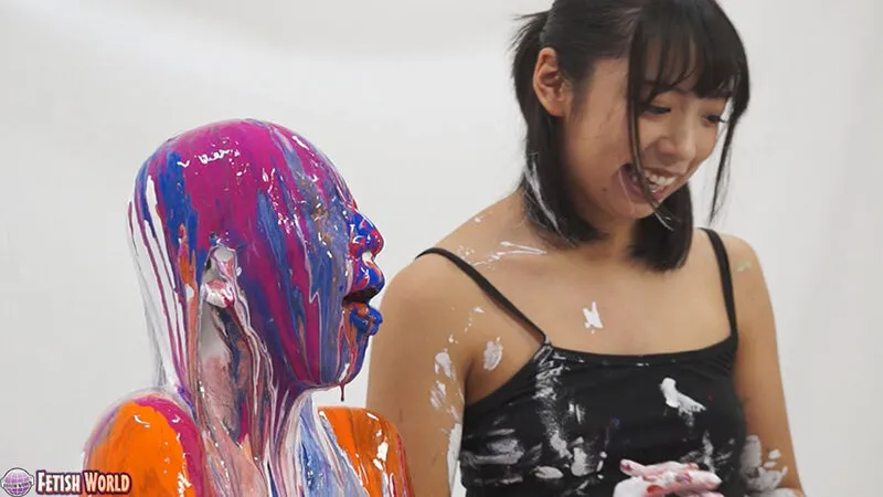 【咲坂花恋 岬澪】ひとりだけ絵の具まみれリターンズSPECIAL 1【ウェット＆メッシー】