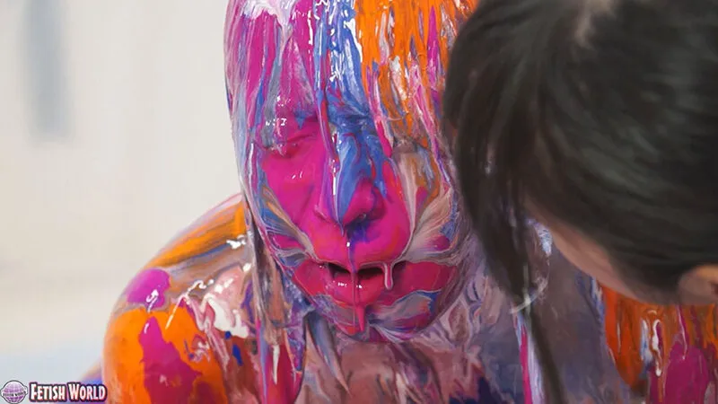 【咲坂花恋 岬澪】ひとりだけ絵の具まみれリターンズSPECIAL 1【ウェット＆メッシー】