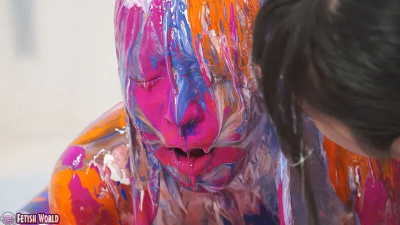 【咲坂花恋 岬澪】ひとりだけ絵の具まみれリターンズSPECIAL 1【ウェット＆メッシー】