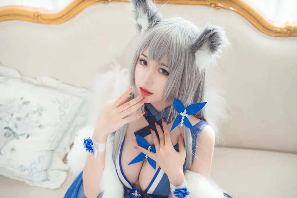 【tomoyo酱】【アズレン 信濃 コスROM】★4K★Coser-YIBEI Vol.13 礼服 9P
