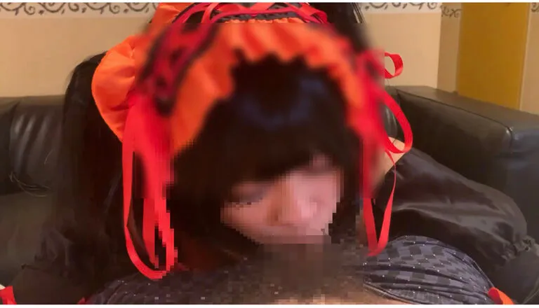 【デート・ア・ライブ 時崎狂三 同人AV】中出し個人撮影　デートアライ◯ 時崎狂◯ 中出し精子もったいないからマ〇コに手マンでなじませました！