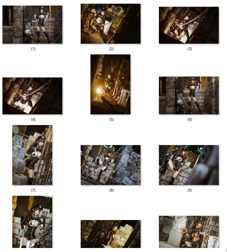 【エナメル逆ナース コスROM】★8K★Coser-QIUHEKEJI No.71 赤髪魔女 13P