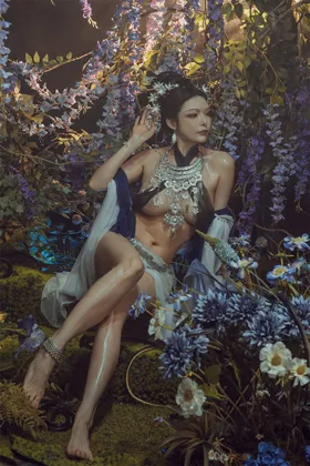 ★4K★Coser-QIUHEKEJI No.74 紫 40P+1V