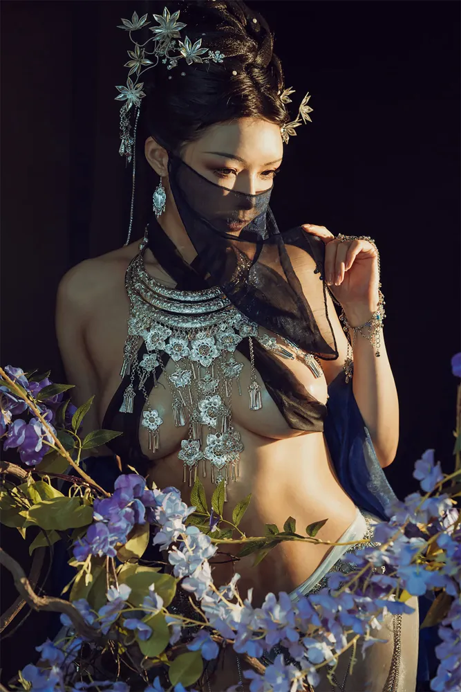 ★4K★Coser-QIUHEKEJI No.74 紫 40P+1V