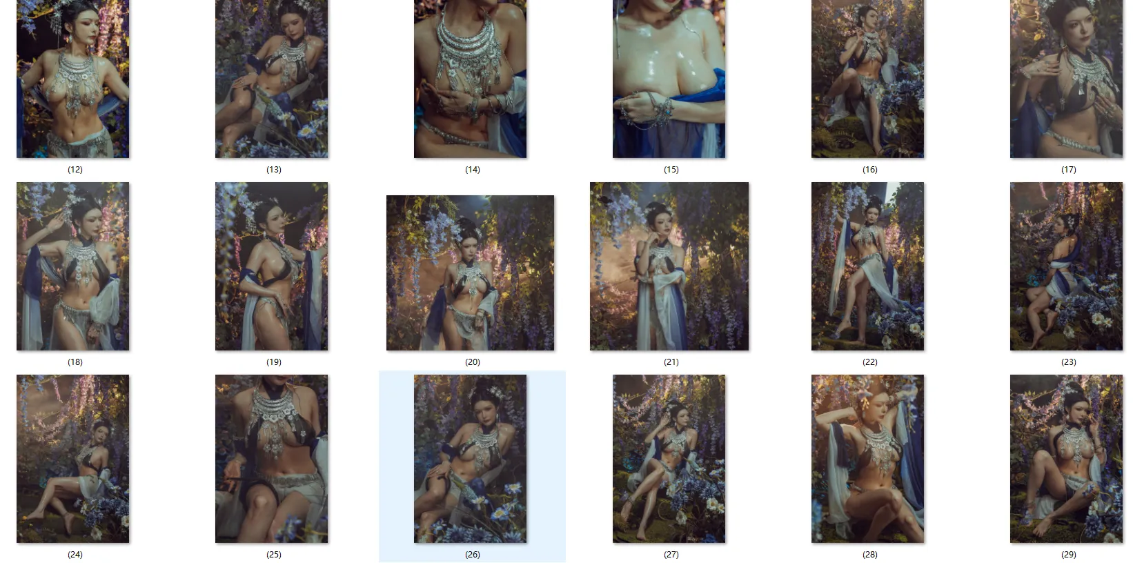 ★4K★Coser-QIUHEKEJI No.74 紫 40P+1V