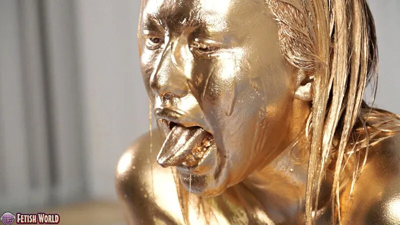 【若宮はずき】早川瑞希が金粉に挑戦！【ウェット＆メッシー】