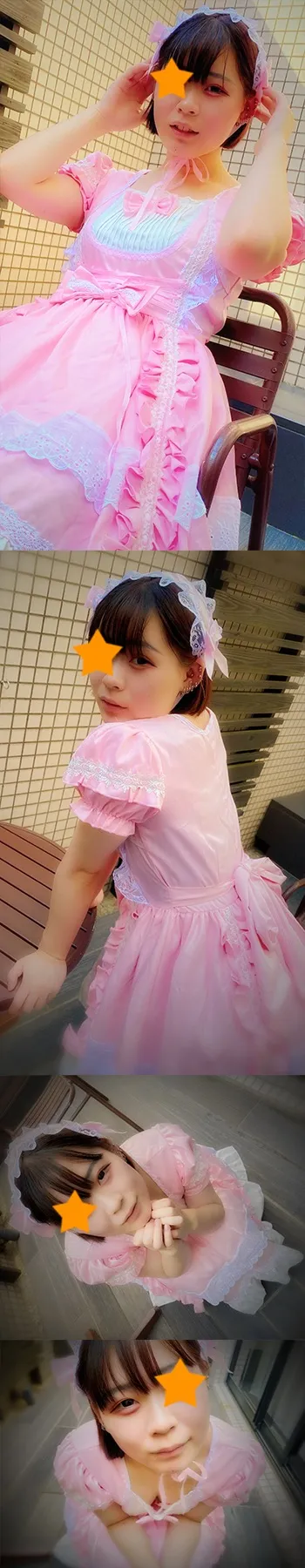 【甘ロリ】ピンクゴス◯リ女子が手マンで昇天！エロカワねっとりフェラでたっぷり顔射！