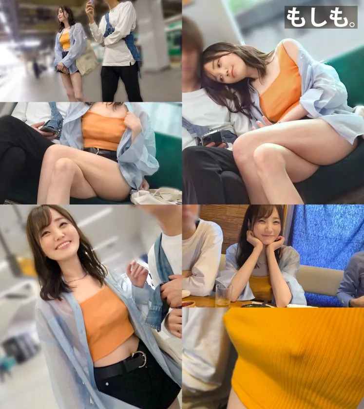 【本田もも】【ノーブラぶらり旅】完全にOUTな乳首ぽっちでデート中のカップルとの出会い！彼の前でノーブラ彼女をハメまくり！？マシュマロおっぱいを揉みしだき、極上マ●コをしゃぶり尽くすッ！「取っちゃった～ポイ！」ゴムを外して生ハメ開始！がっつり中出しからのカップル純愛セックス！豪華二本立てを見逃すなwww【もしも。】【ななみ】