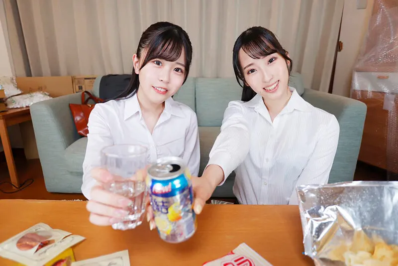 【柏木こなつ 真白みのり】【VR】引いたお題は即実行 同期の引っ越し祝い飲み会で えっちな指令だらけのドキドキ積み上げゲーム