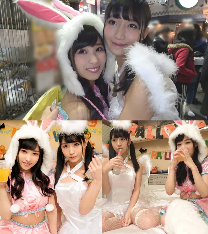 【星奈あい 栄川乃亜】こひな＆すず【現役JD ハロウィンコスプレ・ナンパ・乱交ハメ撮り流出】