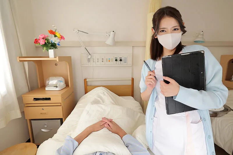 【美咲かんな】【VR】【8K VR】マスク美女の看護師に退院するまで見つめられ、射精させられる入院生活5