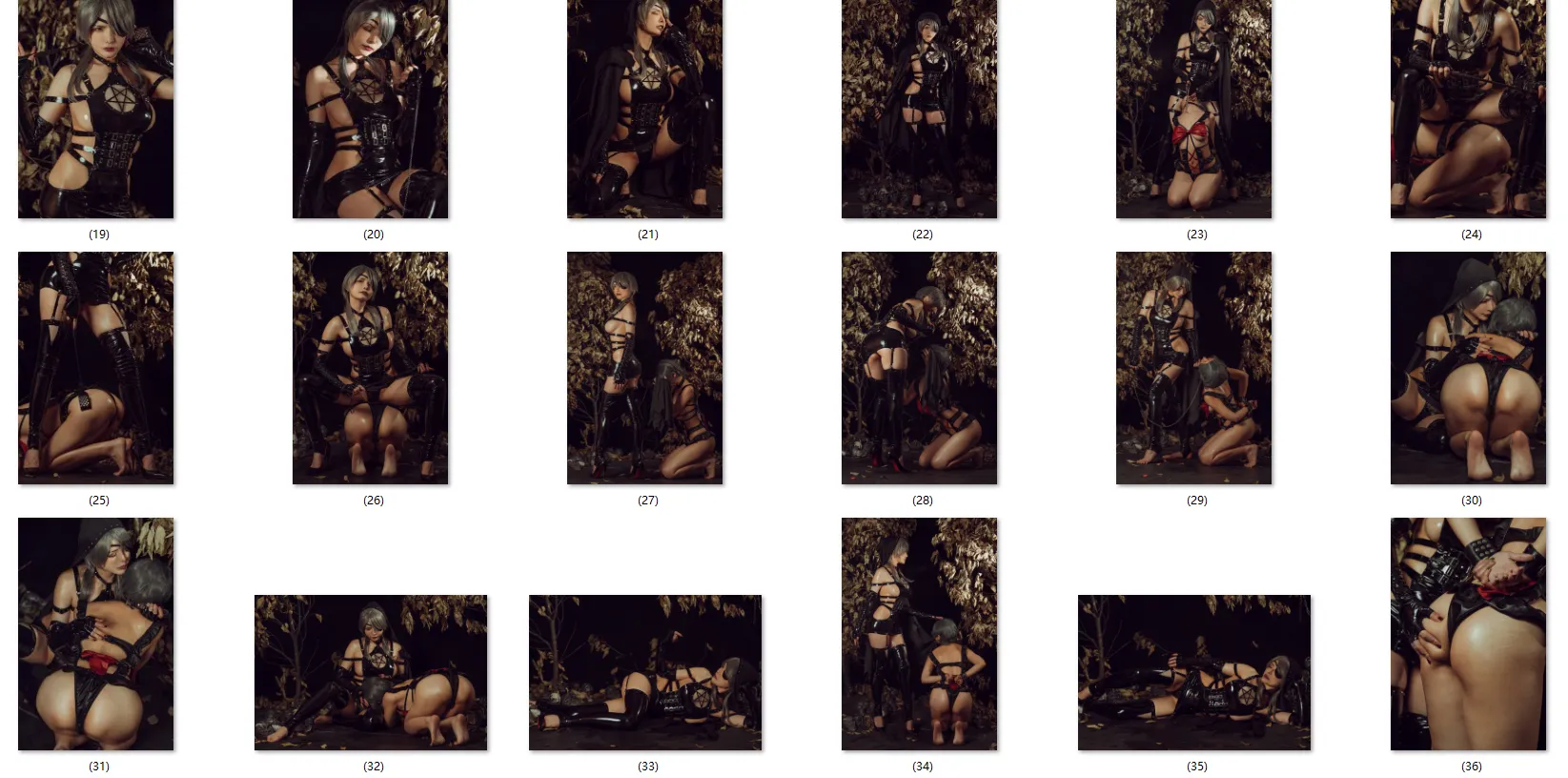 【ボンデージ百合】★4K★Coser-QIUHEKEJI No.114魔人狩り　40P