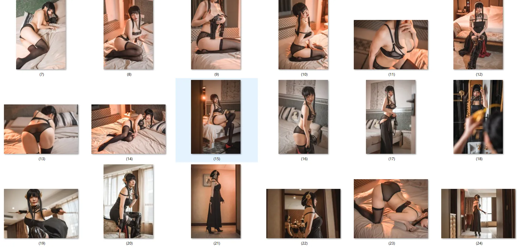 【SPY×FAMILYヨル コスROM】★8K★Coser-QIUHEKEJI No.125 ヨル・フォージャー（Yor Forger）　47P