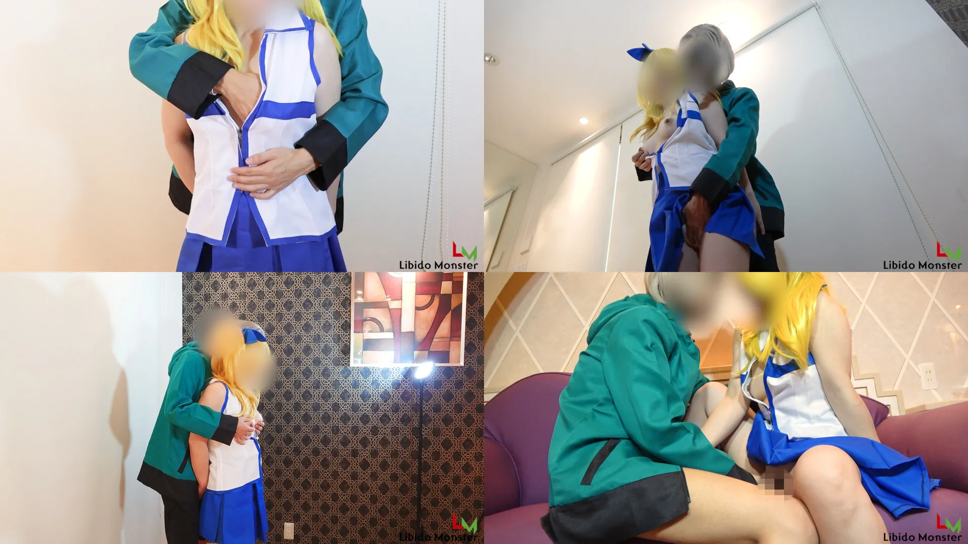 【FAIRY TAIL ルーシィ 同人AV】オタク友達でルーシィコス着せてパコパコ