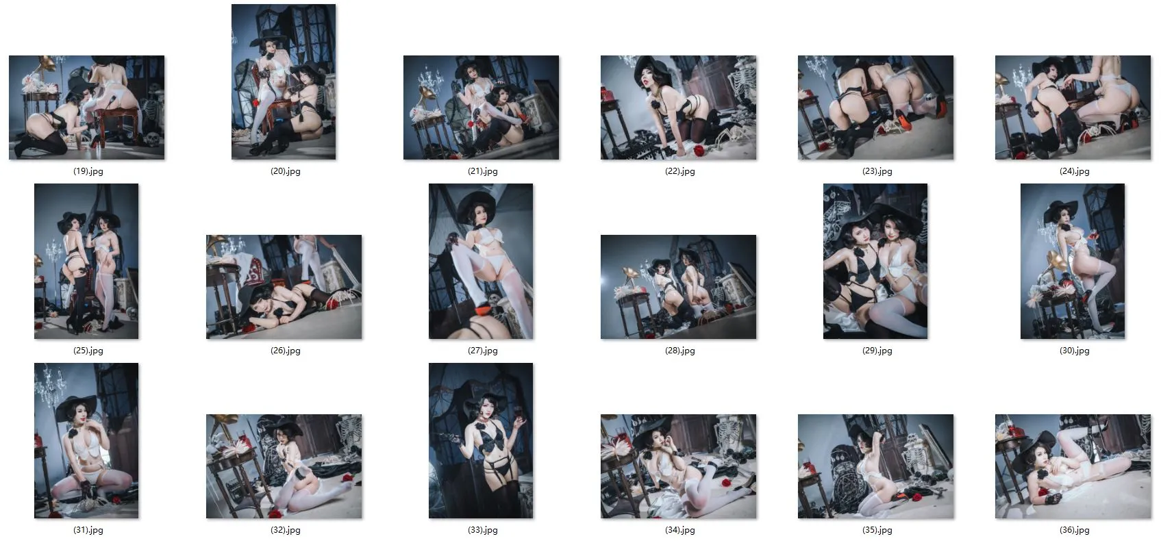 【ランジェリー淑女コスROM】Coser-YIBEI Vol.18 八尺夫人 50P