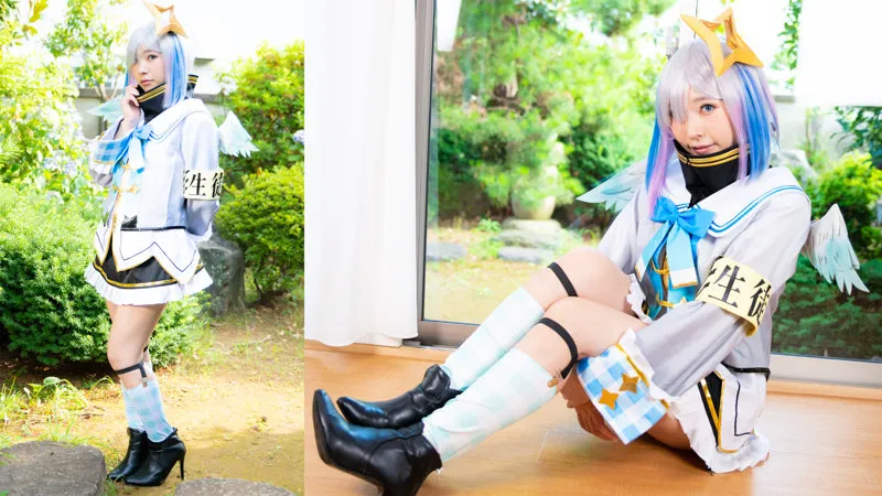 【皆月ひかる】【ホロライブ天音かなたコスプレAV】ひかるちゃん 2【Bカップ身長144cmミニマムロリコスプレイヤー 中出しハメ撮り流出】