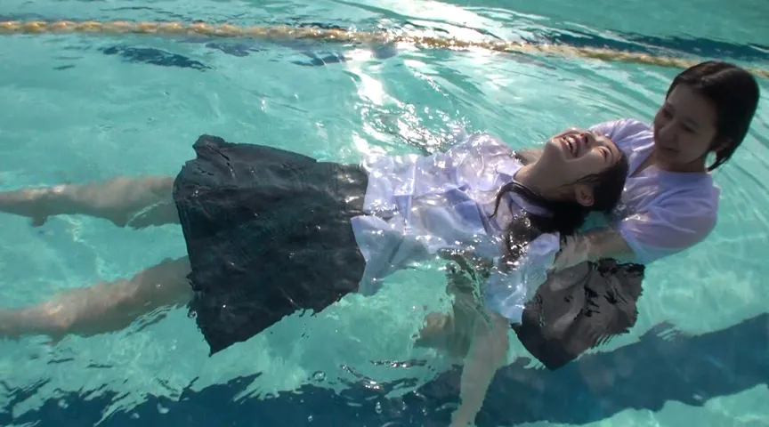 【JK着衣水泳】後輩へのリフレッシュ