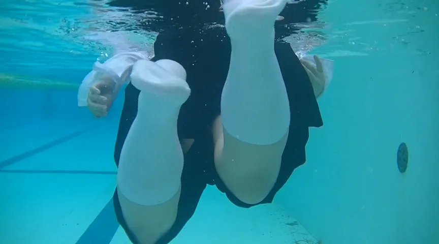 【JK着衣水泳】先輩の願掛け