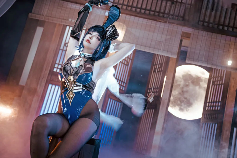 【原神 夜蘭 コスROM】★8K★Coser-QIUHEKEJI No.145 夜蘭バニーガール　92P