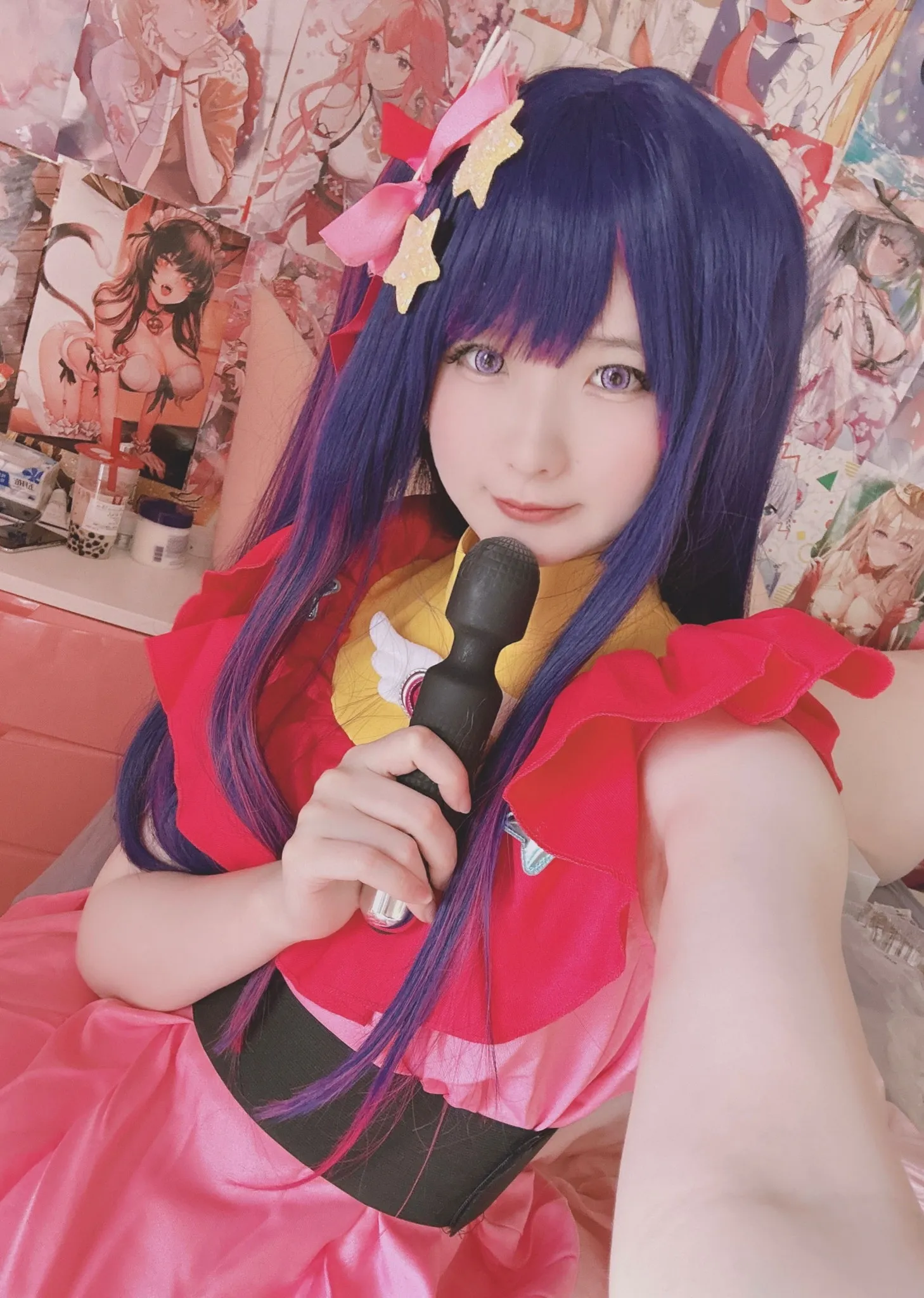 【推しの子MEMちょ＆星野アイ 原神リネット コスROM】みさ呆呆　推し○子 MEMちょ、星野アイ、原○ リネット