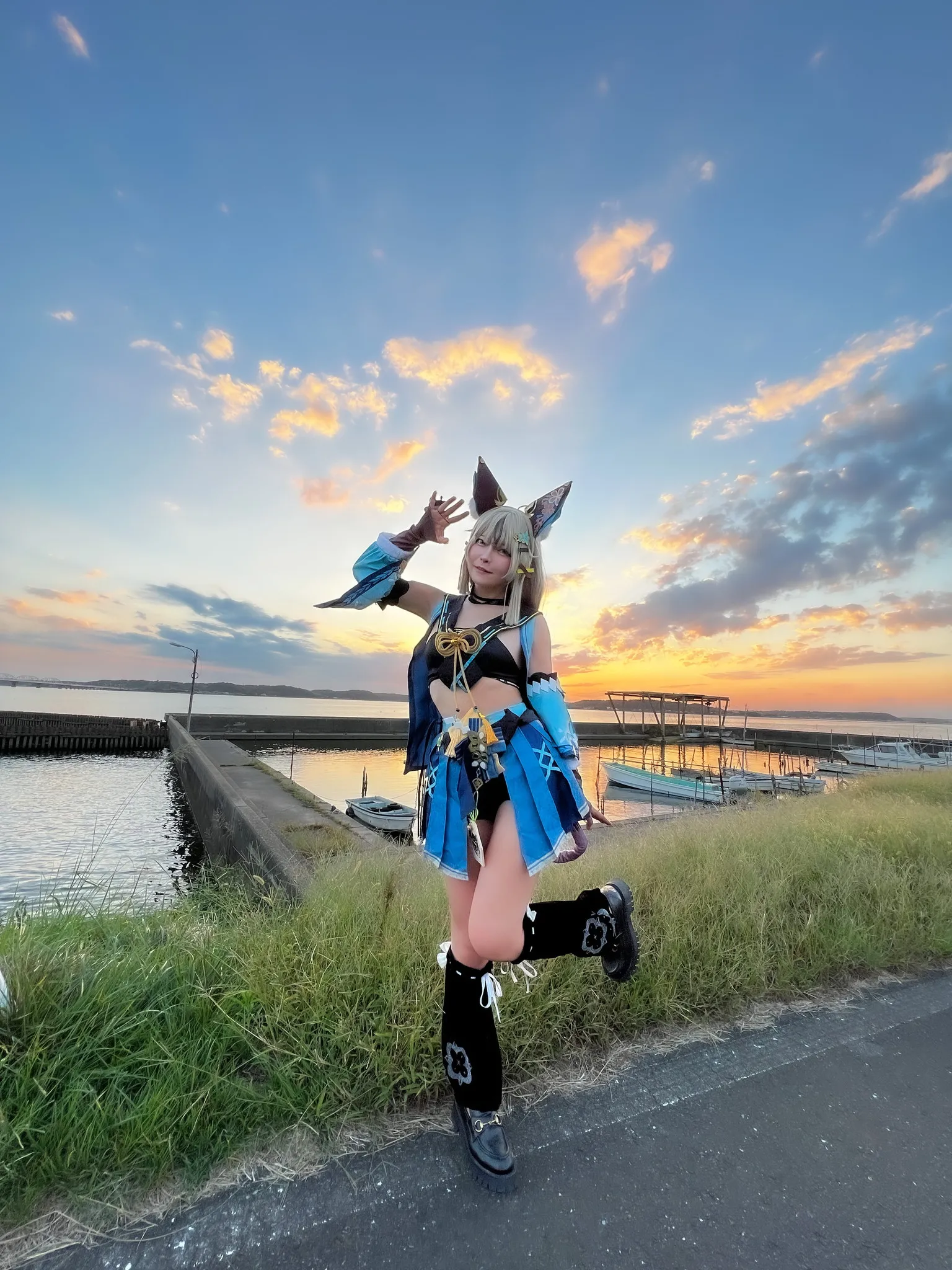 【夏目つなり】【原神 綺良々 コスROM】原〇　綺良々コスプレにゃんにゃんお荷物ですぅ〜♪