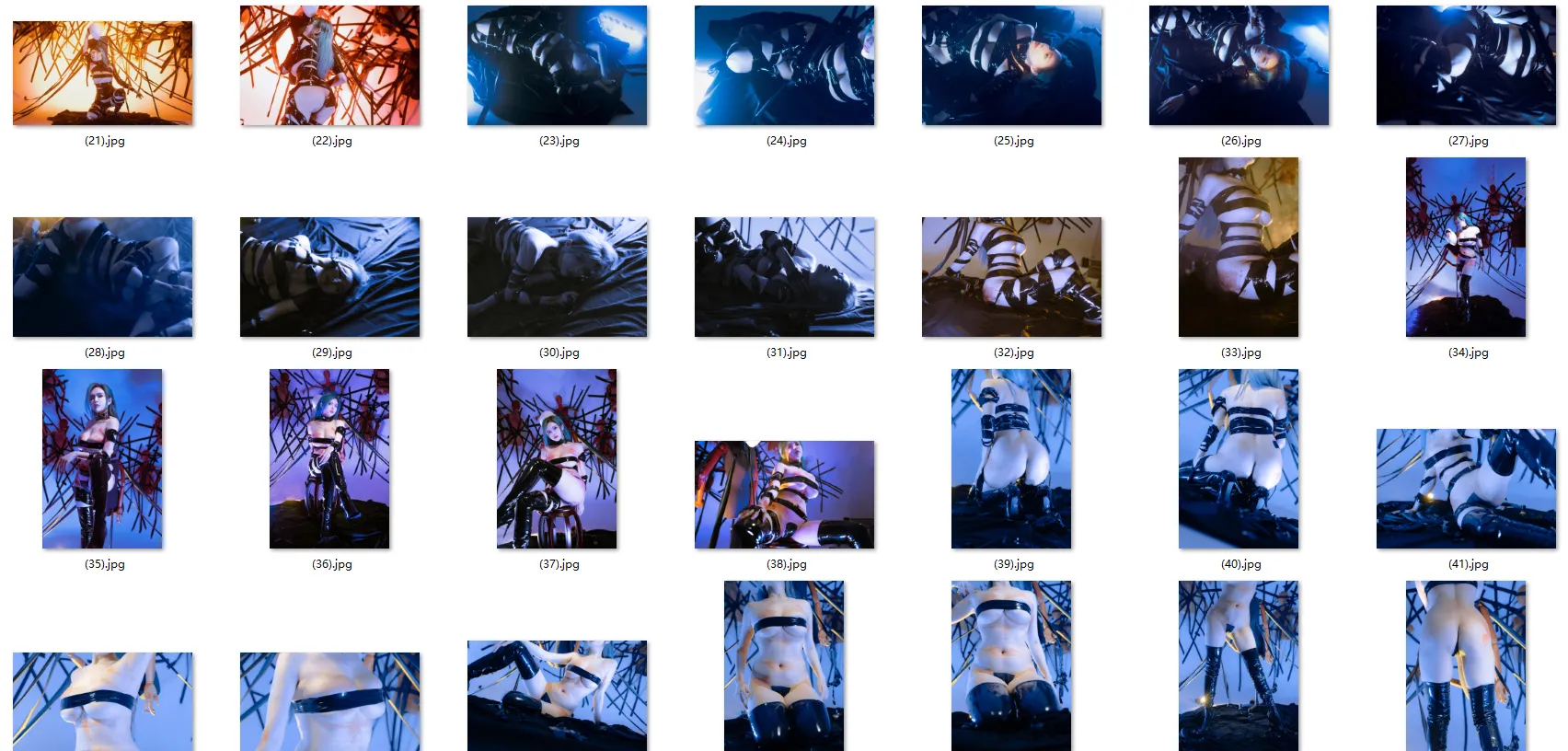 【ボンデージコスROM】★4K★Coser-QIUHEKEJI No.136 ジレンマ　51P