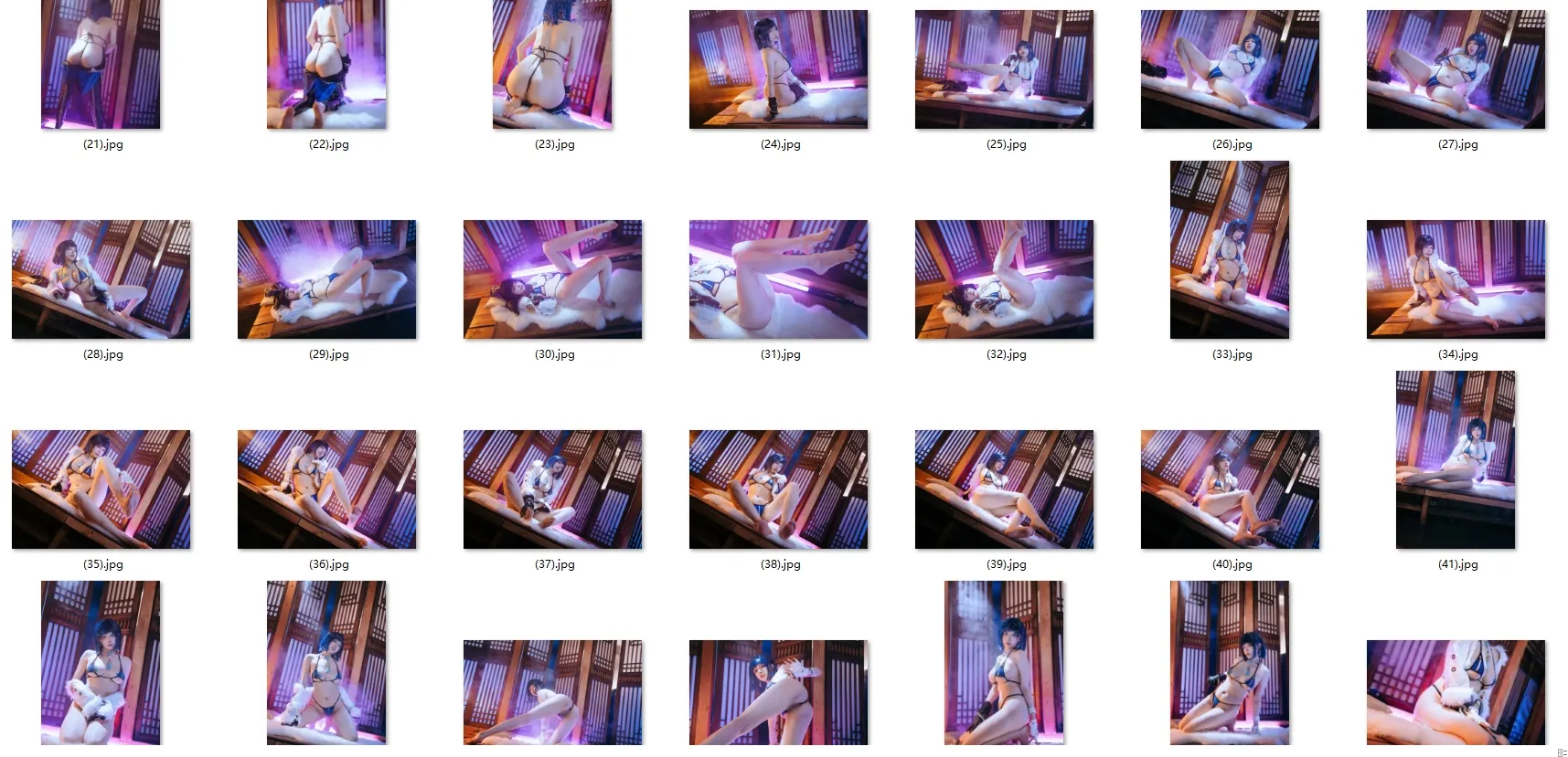 【原神 夜蘭 コスROM】★8K★Coser-QIUHEKEJI No.149 夜蘭 下着　66P