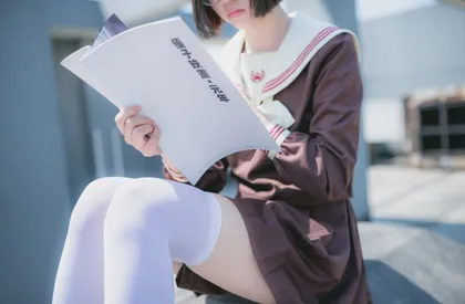 【JKコスROM】★4K★YOUMU No.026  屋上露出J〇風　54P