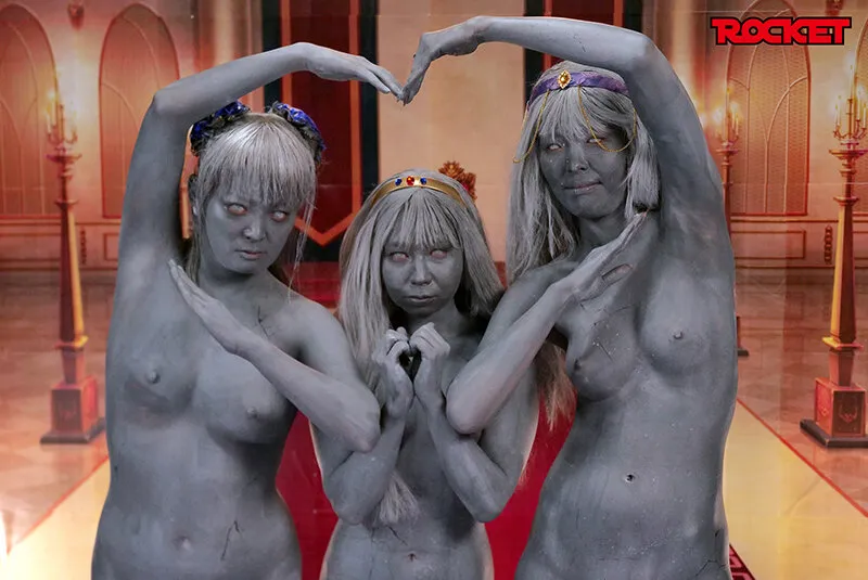 【浅海なな 市川ななみ 成川芽衣】RPGゲームの世界で女主人公を石化