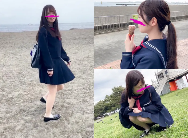 【上坂めい】めい【紺セーラーJKセフレ中出しハメ撮り流出】