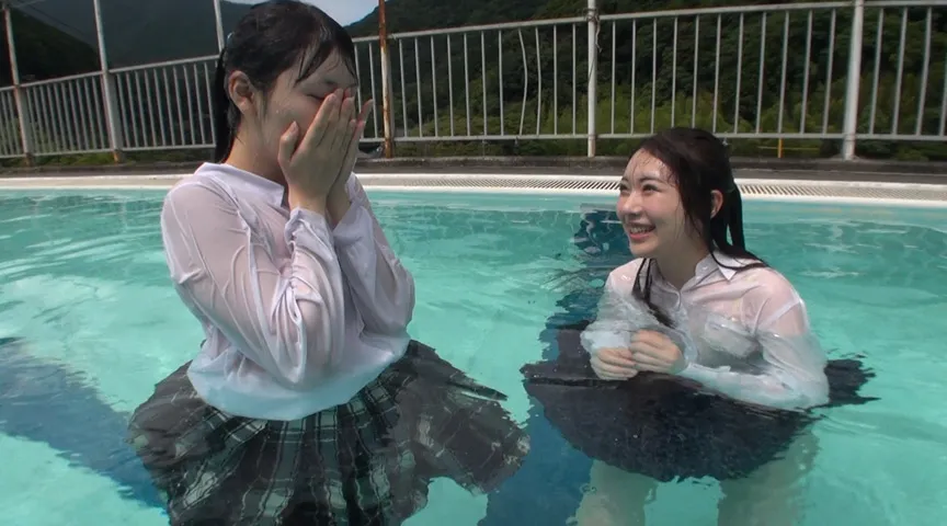 【JK着衣水泳】成績向上の願掛け