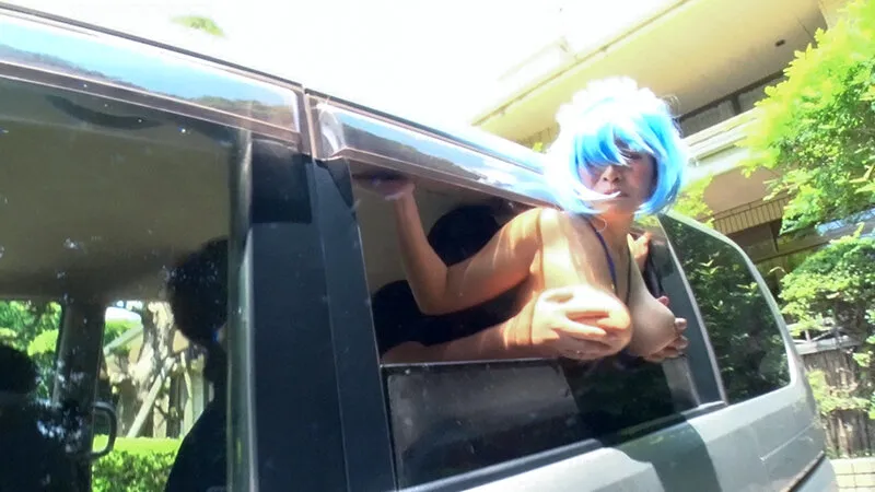 【夕季ちとせ 他】【リゼロ＆アズレン コスプレAV】オッパイ100cm爆乳Iカップ美少女コスプレイヤー野外露出撮影会