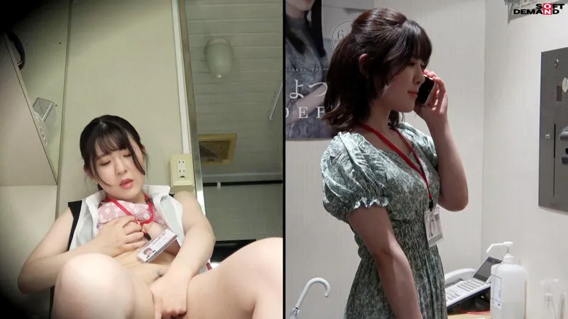 SOD女子社員 7名 業務時間内声ガマン大胆オナニー報告2 仕事中＆オナニー中のギャップ 2画面見比べておシコり下さい