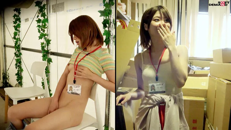SOD女子社員 7名 業務時間内声ガマン大胆オナニー報告2 仕事中＆オナニー中のギャップ 2画面見比べておシコり下さい