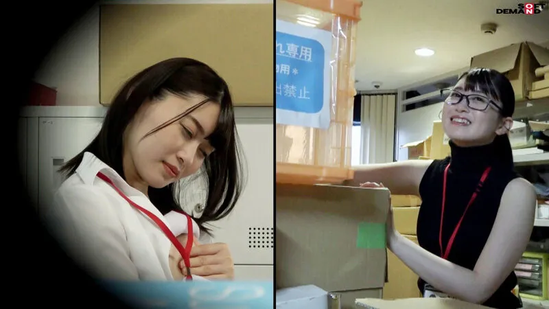 SOD女子社員 7名 業務時間内声ガマン大胆オナニー報告2 仕事中＆オナニー中のギャップ 2画面見比べておシコり下さい