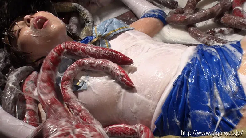 【月島花 鈴音杏夏】美少女戦士セーラーエリアス＆セーラーフレア 丸呑み触手溶解地獄