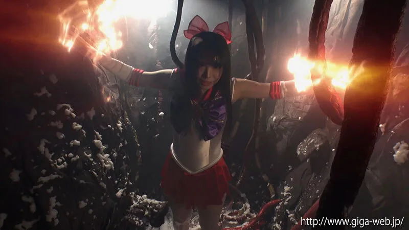 【月島花 鈴音杏夏】美少女戦士セーラーエリアス＆セーラーフレア 丸呑み触手溶解地獄