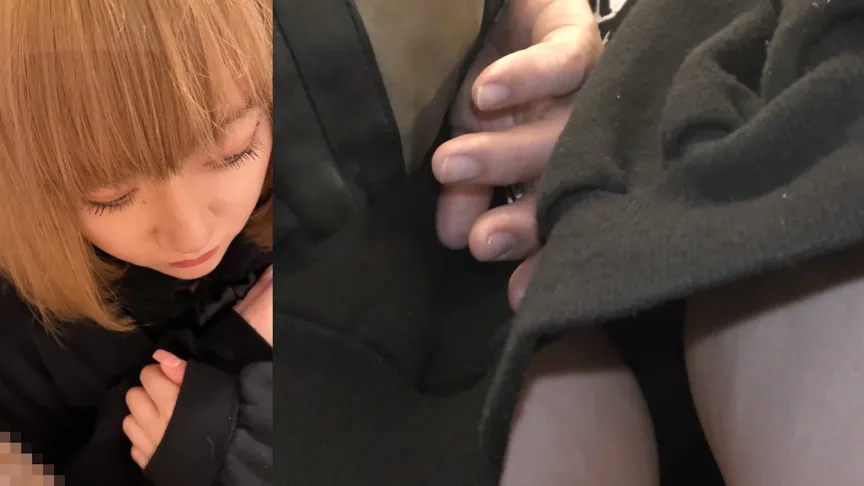 【金髪ギャル痴漢】窃触記録映像96