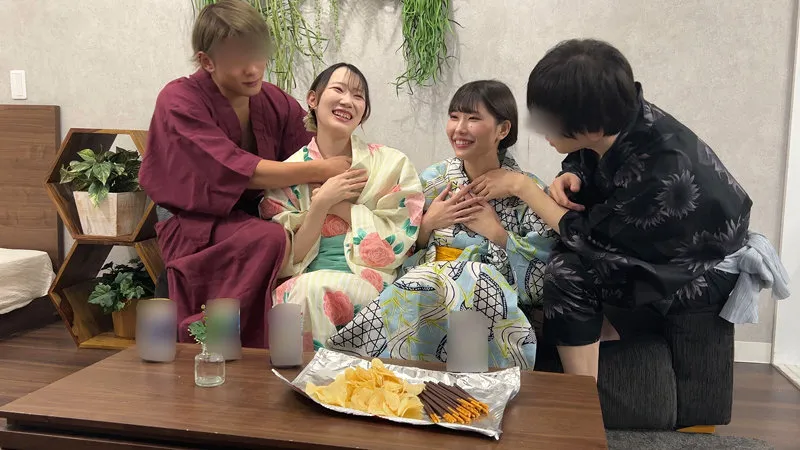 【琴石ゆめる 橘ひなの】ゆめる＆ひなの【神宮外苑花火大会 現役JD 浴衣・中出しハメ撮り流出】