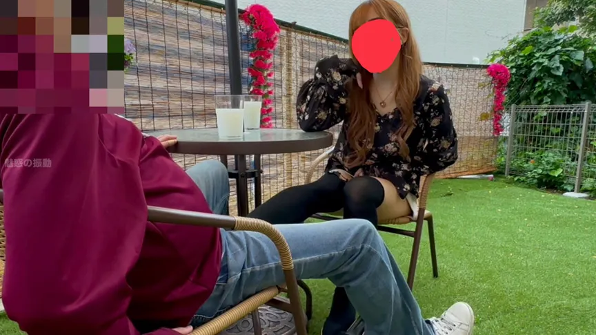 久しぶりにお会いしたX女王様にオープンカフェのテーブル下で電気アンマされて逝かされたんだけど！