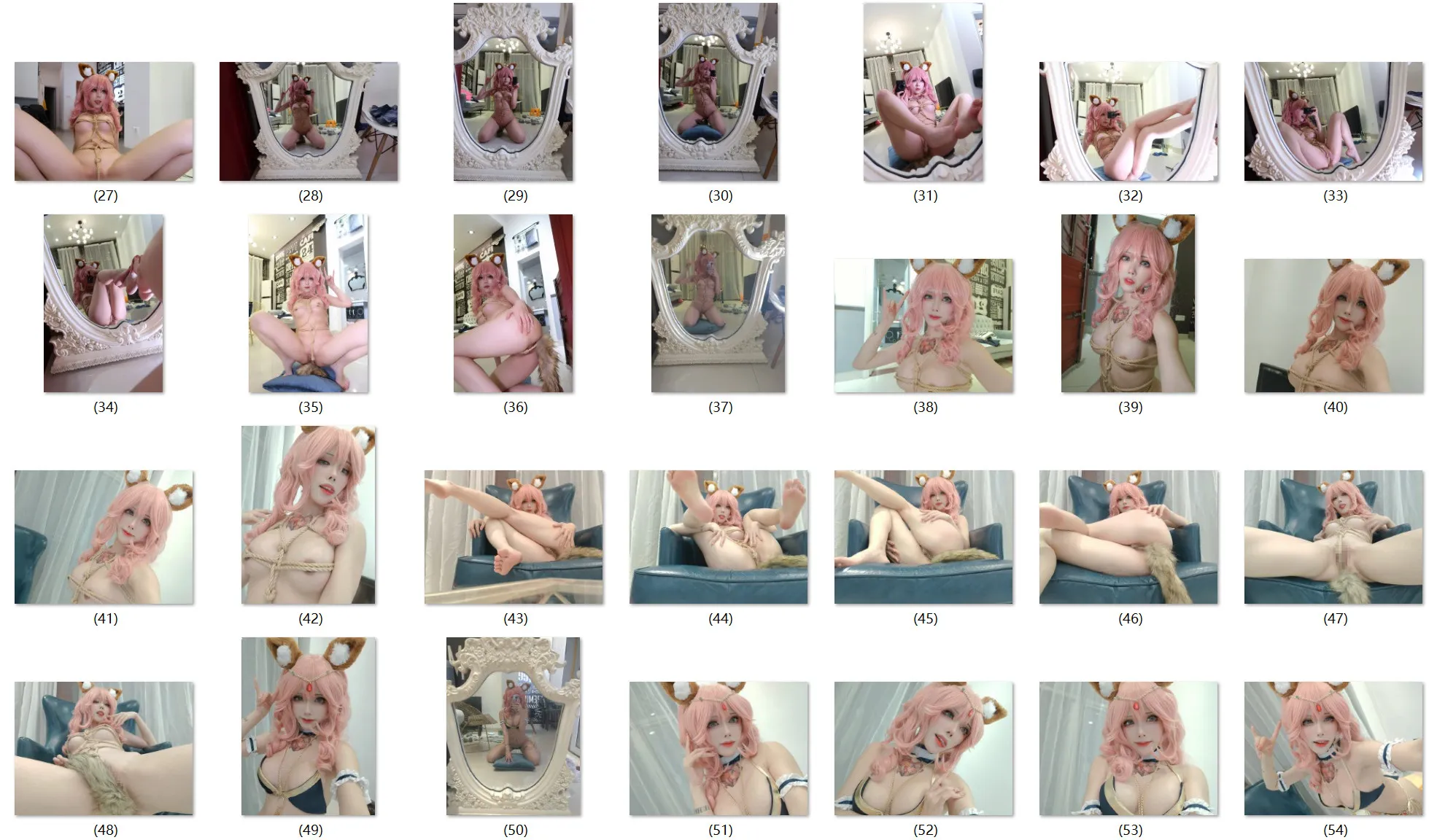 【FGO玉藻の前コスROM】★2K★Coser-TiTi No.06　玉藻前拘束　54P2V
