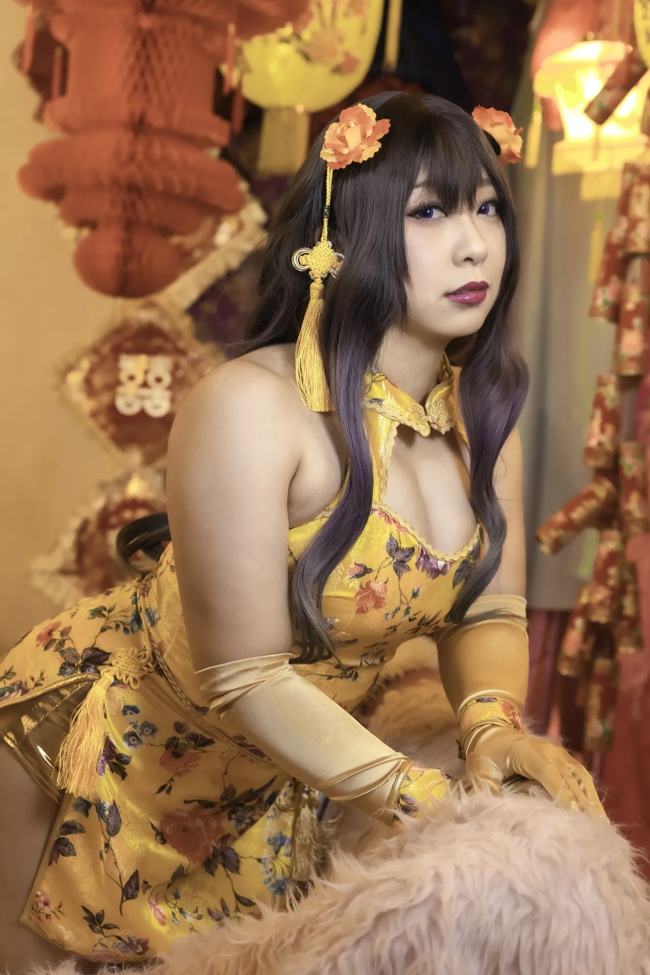 【東雲葵】【セクシーチャイナドレス】我爱你好